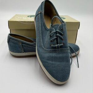 Bass‎ outdoor Denim Blue Boat Shoes size 7 vintage